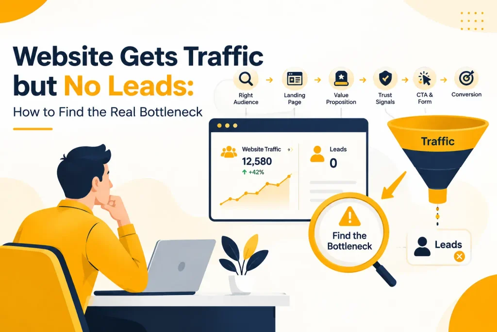 Website gets traffic but no leads how to find the real bottleneck
