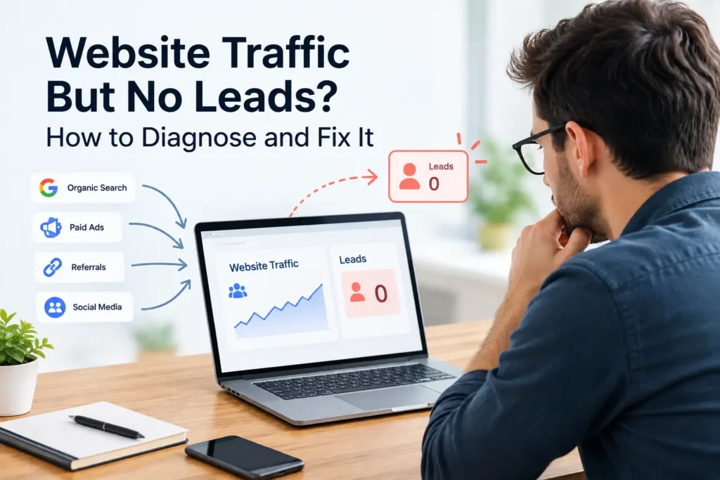 Website gets traffic but no leads