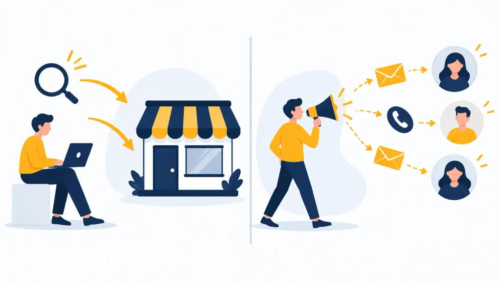 Inbound and Outbound Marketing Split